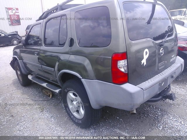 5N1ED28T94C619877 - 2004 NISSAN XTERRA XE/SE GREEN photo 3