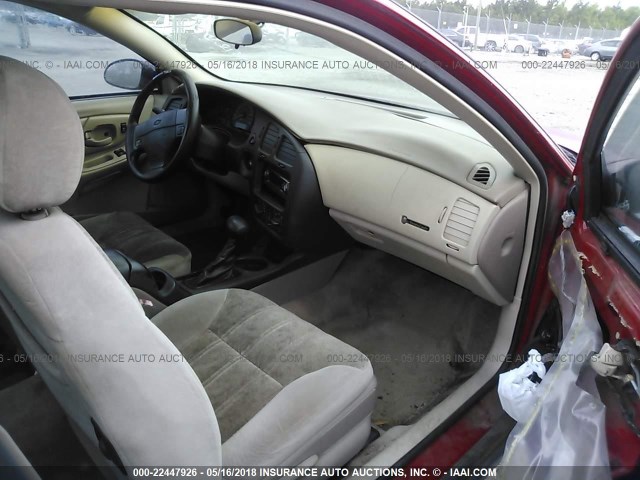 2G1WW12EX49112249 - 2004 CHEVROLET MONTE CARLO LS RED photo 5