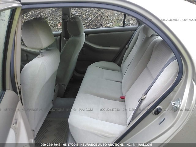 2T1BR32E98C925838 - 2008 TOYOTA COROLLA CE/LE/S TAN photo 8