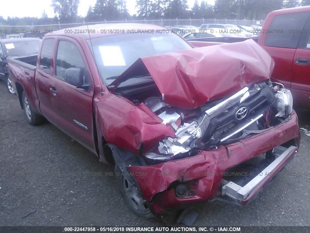 5TFTX4CN3CX017619 - 2012 TOYOTA TACOMA ACCESS CAB RED photo 1