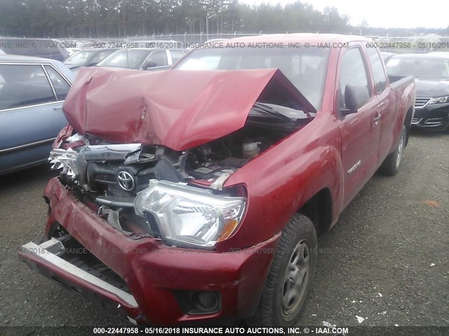 5TFTX4CN3CX017619 - 2012 TOYOTA TACOMA ACCESS CAB Rot Foto 2