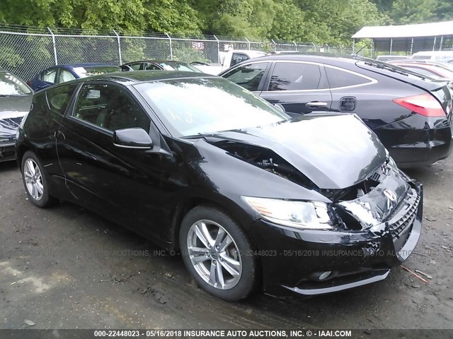 JHMZF1D66CS001123 - 2012 HONDA CR-Z EX BLACK photo 1