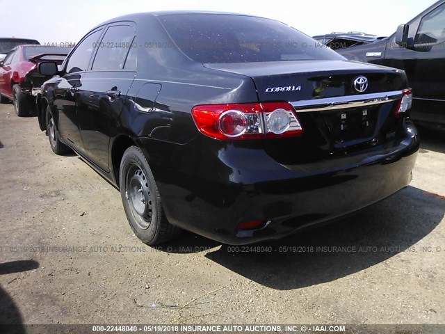 5YFBU4EEXDP194816 - 2013 TOYOTA COROLLA S/LE BLACK photo 3