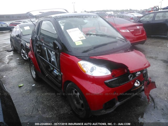 WMEEJ3BA1DK615937 - 2013 SMART FORTWO PURE/PASSION RED photo 1