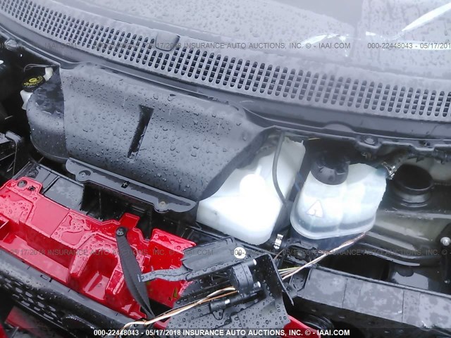 WMEEJ3BA1DK615937 - 2013 SMART FORTWO PURE/PASSION RED photo 10