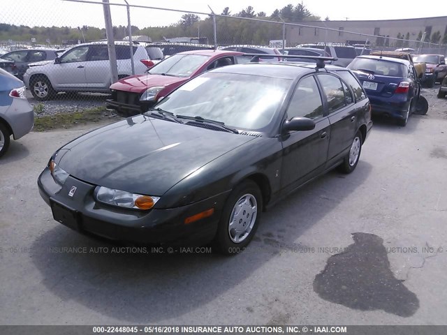 1G8ZN82721Z277550 - 2001 SATURN SW2 GREEN photo 2