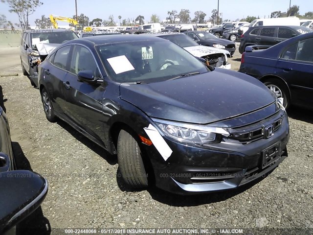 2HGFC2F73HH506285 - 2017 HONDA CIVIC EX GRAY photo 1