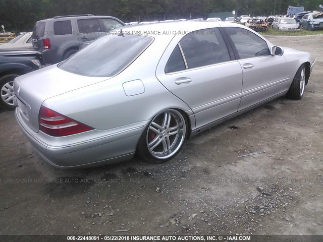 WDBNG70J4YA088798 - 2000 MERCEDES-BENZ S 430 SILVER photo 4