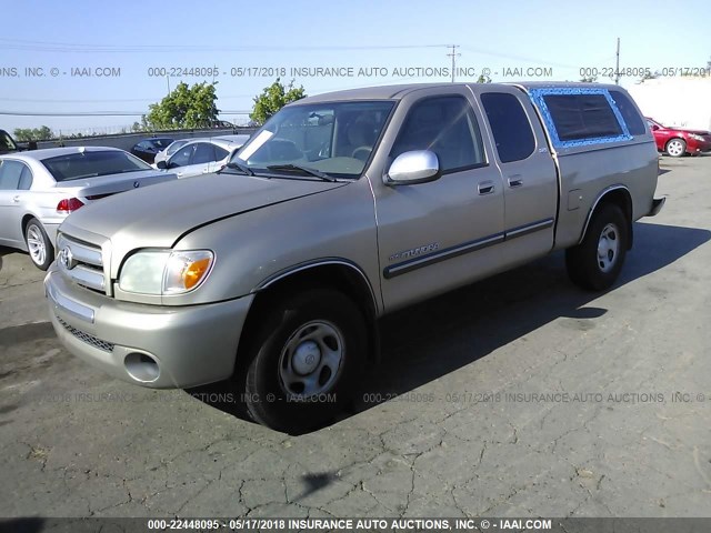 5TBRU34176S468032 - 2006 TOYOTA TUNDRA ACCESS CAB SR5 GOLD photo 2