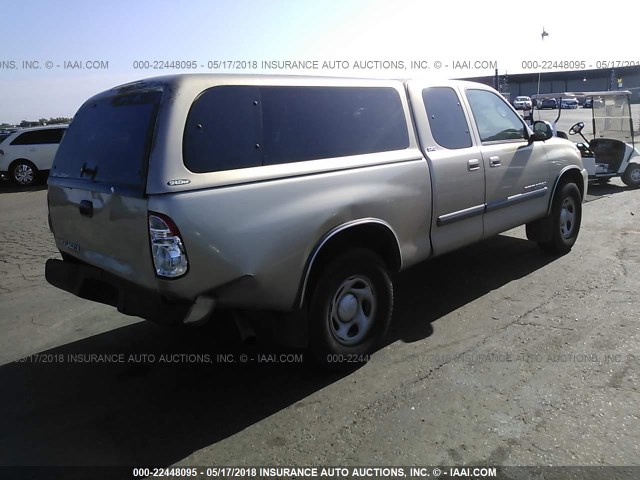 5TBRU34176S468032 - 2006 TOYOTA TUNDRA ACCESS CAB SR5 GOLD photo 4