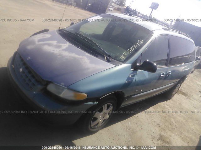 2P4GP44R6XR315410 - 1999 PLYMOUTH GRAND VOYAGER SE/EXPRESSO BLUE photo 2