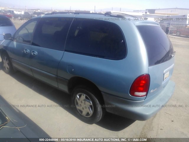 2P4GP44R6XR315410 - 1999 PLYMOUTH GRAND VOYAGER SE/EXPRESSO BLUE photo 3