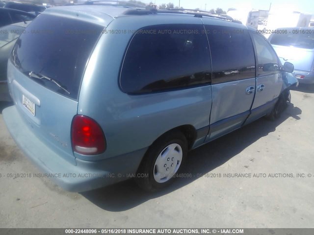 2P4GP44R6XR315410 - 1999 PLYMOUTH GRAND VOYAGER SE/EXPRESSO BLUE photo 4