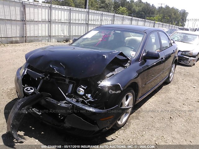 1YVHP80C385M29889 - 2008 MAZDA 6 I BLACK photo 2