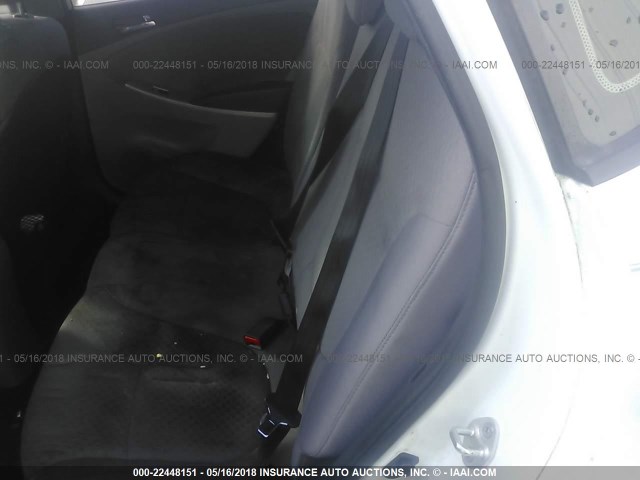 KMHCU5AE1DU080475 - 2013 HYUNDAI ACCENT GLS/SE WHITE photo 8