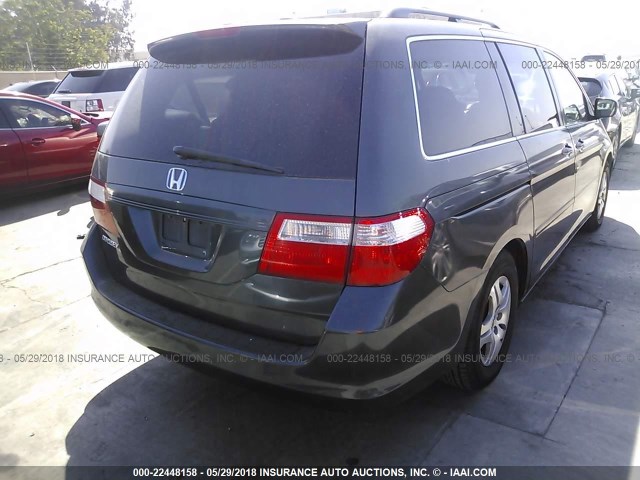 5FNRL387X6B015195 - 2006 HONDA ODYSSEY EXL Mavi foto 4