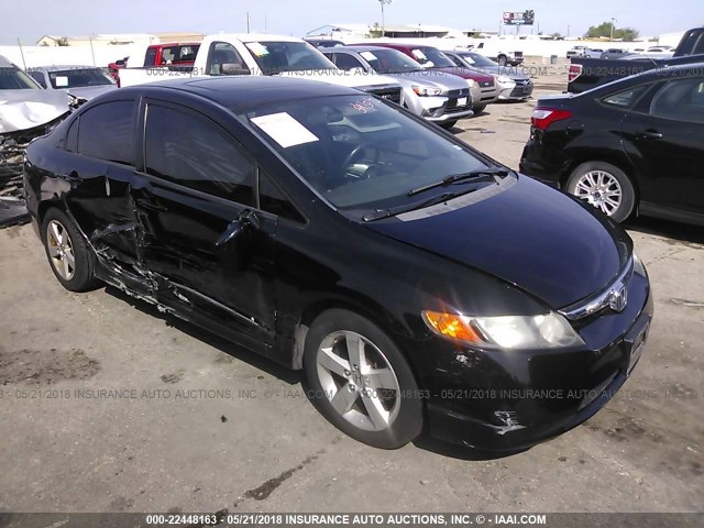 2HGFA16918H328992 - 2008 HONDA CIVIC EXL BLACK photo 1