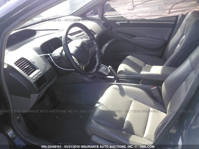 2HGFA16918H328992 - 2008 HONDA CIVIC EXL BLACK photo 5