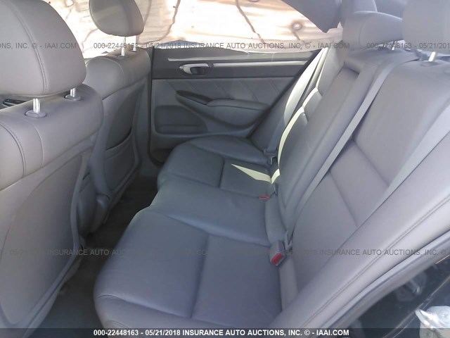 2HGFA16918H328992 - 2008 HONDA CIVIC EXL BLACK photo 8