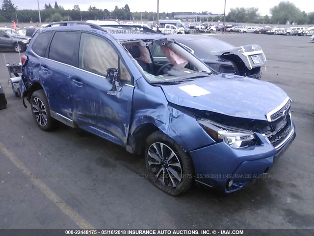 JF2SJGWC5JH443880 - 2018 SUBARU FORESTER 2.0XT TOURING BLUE photo 1