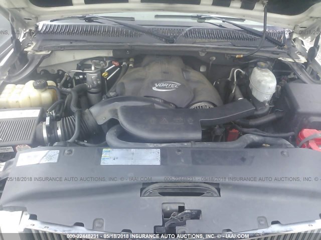 1GYEC63N35R256332 - 2005 CADILLAC ESCALADE LUXURY თეთრი ფოტო 10