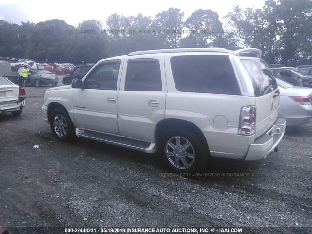 1GYEC63N35R256332 - 2005 CADILLAC ESCALADE LUXURY თეთრი ფოტო 3