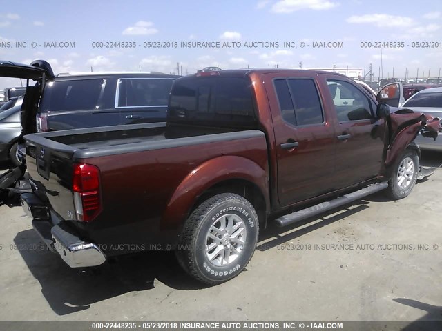 1N6AD0ER9GN718544 - 2016 NISSAN FRONTIER S/SV/SL/PRO-4X BROWN photo 4