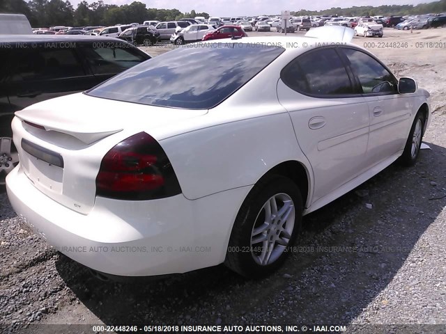 2G2WR584971108124 - 2007 PONTIAC GRAND PRIX GT WHITE photo 4