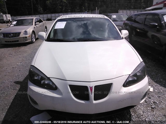 2G2WR584971108124 - 2007 PONTIAC GRAND PRIX GT WHITE photo 6