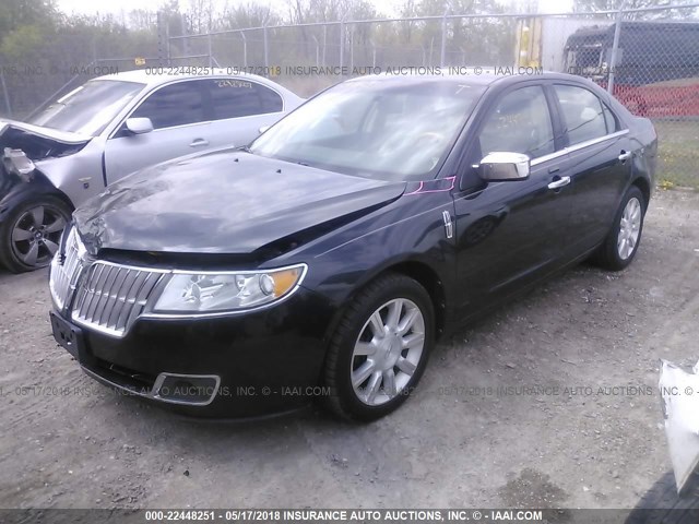 3LNHL2GC0AR624240 - 2010 LINCOLN MKZ BLACK photo 2