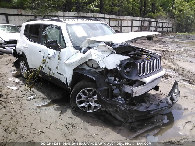 ZACCJABT2GPC45183 - 2016 JEEP RENEGADE LATITUDE WHITE photo 1