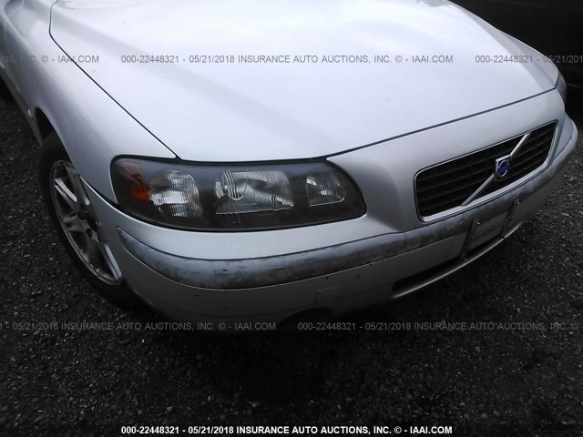YV1RS61R822181416 - 2002 VOLVO S60 SILVER photo 6