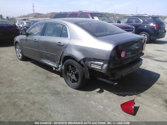 1G1ZA5EU5BF343814 - 2011 CHEVROLET MALIBU LS 棕色 照片 3