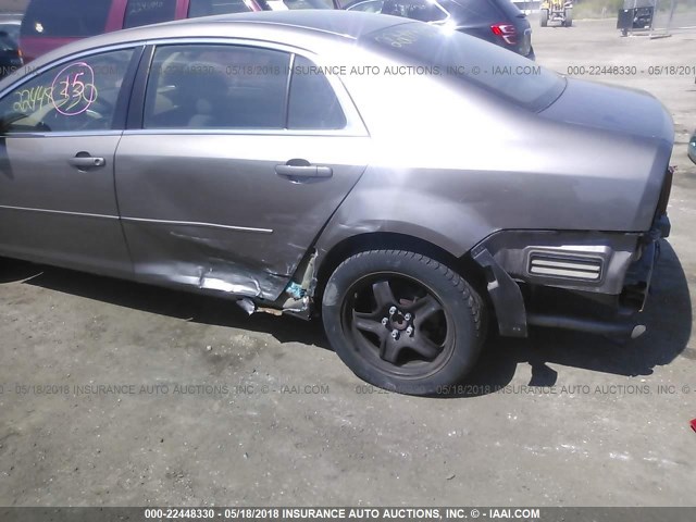 1G1ZA5EU5BF343814 - 2011 CHEVROLET MALIBU LS 棕色 照片 6