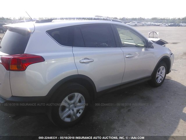 JTMZFREV0FD064863 - 2015 TOYOTA RAV4 LE SILVER photo 4