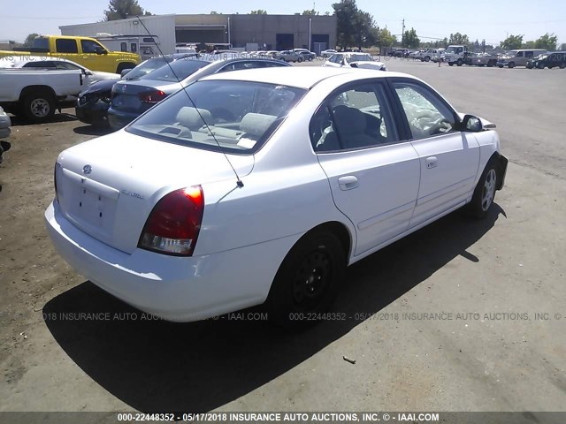 KMHDN45D73U599784 - 2003 HYUNDAI ELANTRA GLS/GT WHITE photo 4