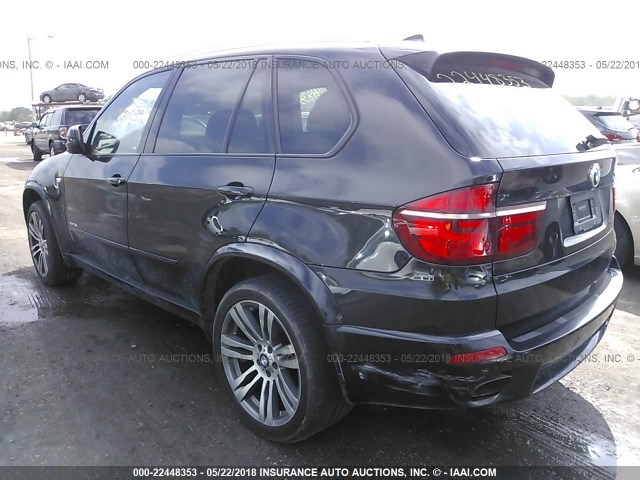 5UXZV4C59CL745029 - 2012 BMW X5 XDRIVE35I BLACK photo 3