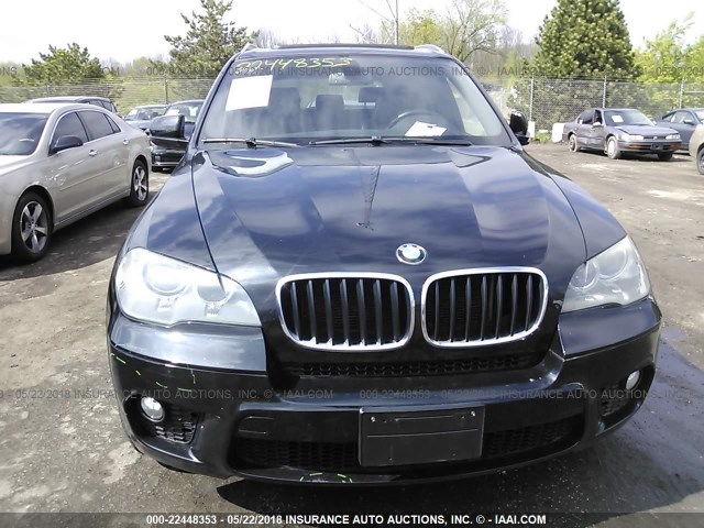 5UXZV4C59CL745029 - 2012 BMW X5 XDRIVE35I BLACK photo 6