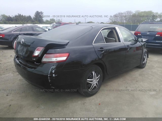 4T1BF3EKXAU079363 - 2010 TOYOTA CAMRY SE/LE/XLE BLACK photo 4