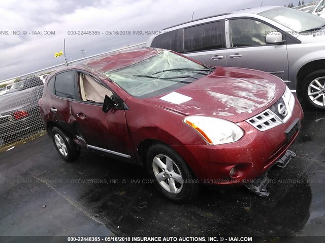 JN8AS5MTXDW549907 - 2013 NISSAN ROGUE S/SV RED photo 1