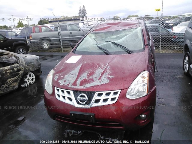 JN8AS5MTXDW549907 - 2013 NISSAN ROGUE S/SV RED photo 6