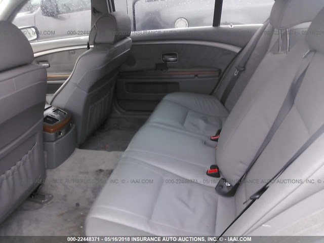 WBAGN63453DR19651 - 2003 BMW 745 LI SILVER photo 8