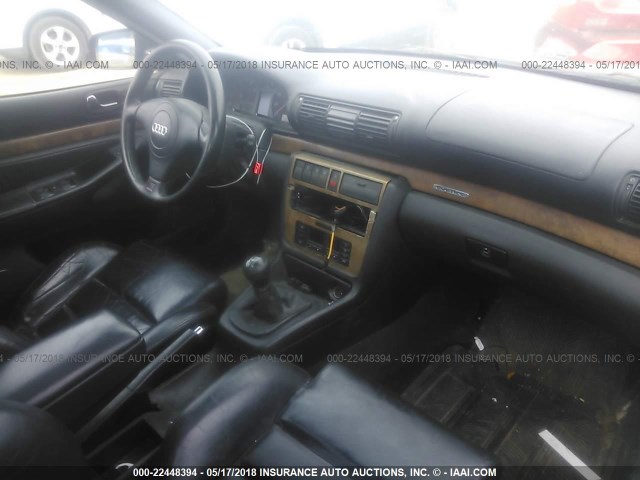 WAUED28D5WA141143 - 1998 AUDI A4 2.8 QUATTRO BLACK photo 5