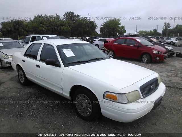 2FAFP71W63X208106 - 2003 FORD CROWN VICTORIA POLICE INTERCEPTOR WHITE photo 1