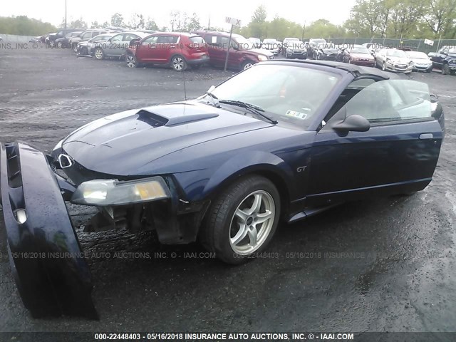 1FAFP45X33F315157 - 2003 FORD MUSTANG GT BLUE photo 2