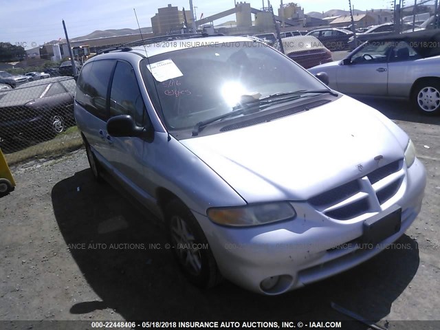 1B4GP44R2YB774371 - 2000 DODGE GRAND CARAVAN SE/SPORT SILVER photo 1