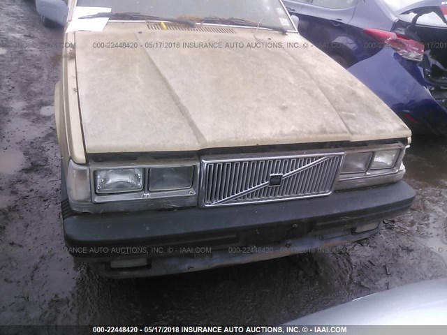 YV1FA8854K1235627 - 1989 VOLVO 740 GL GOLD photo 6