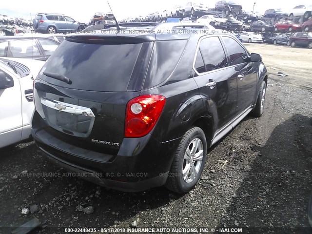 2CNALFEC5B6424796 - 2011 CHEVROLET EQUINOX LTZ BLACK photo 4