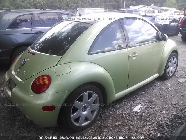 3VWDD21C42M405432 - 2002 VOLKSWAGEN NEW BEETLE GLX 绿色 照片 4