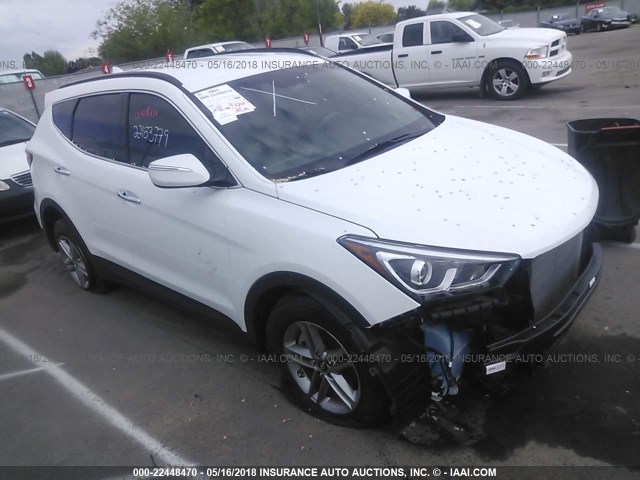 5NMZUDLB4JH066634 - 2018 HYUNDAI SANTA FE SPORT  WHITE photo 1